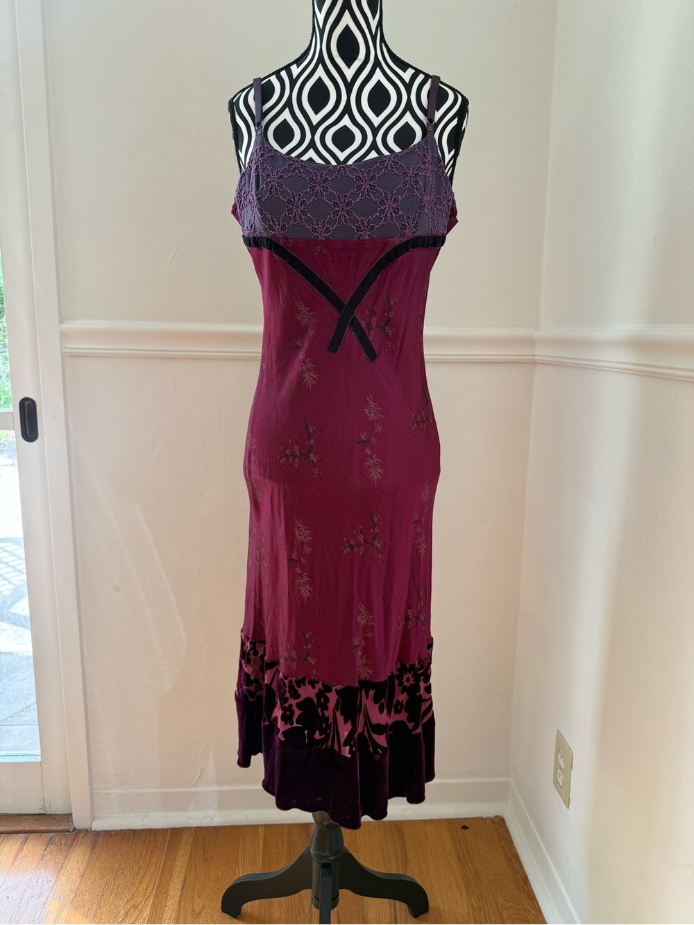 Vintage 90s Monah Li Practical Magic Whimsygoth Fairygrunge 100% Silk Dress RARE